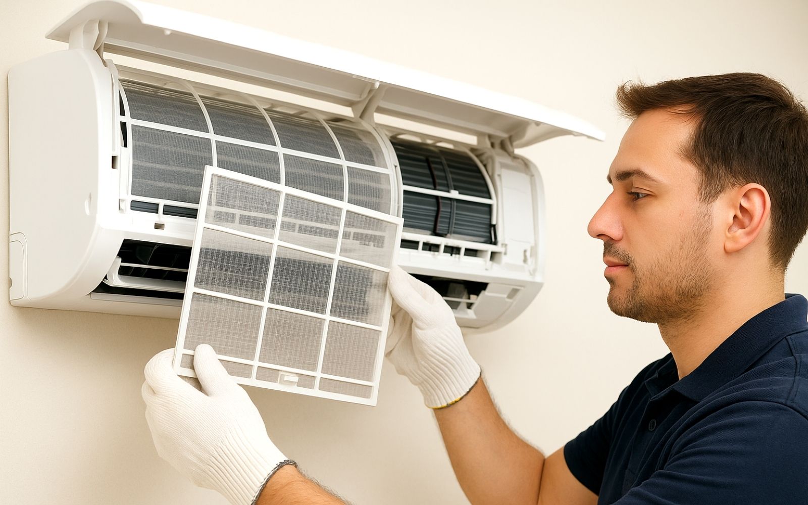 AC Filter Replacement and Cleaning